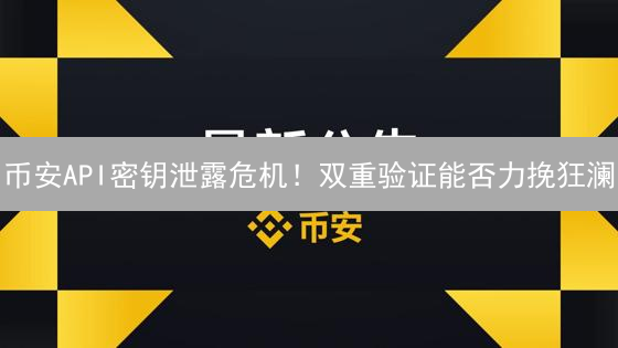 币安API密钥泄露危机！双重验证能否力挽狂澜？