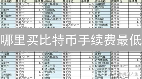 哪里买比特币手续费最低？最优BTC交易平台选择指南