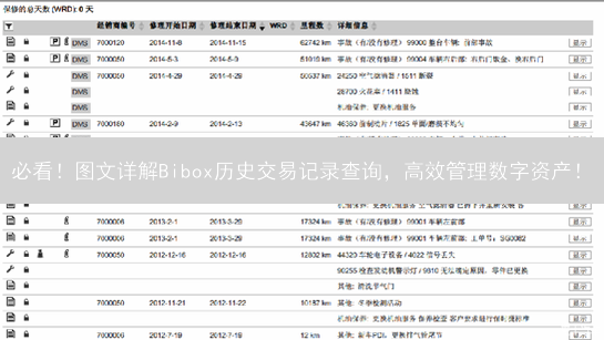 必看！图文详解Bibox历史交易记录查询，高效管理数字资产！