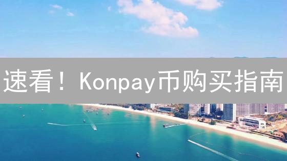 速看！Konpay币购买指南：3分钟搞定，新手也能轻松上手！