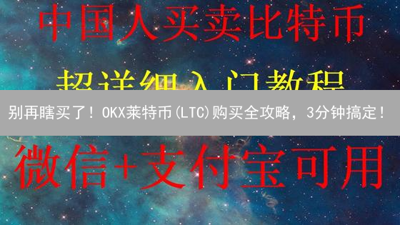 别再瞎买了！OKX莱特币(LTC)购买全攻略，3分钟搞定！