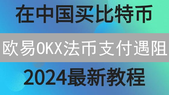 欧易OKX法币支付遇阻？专家教你高效解决之道！